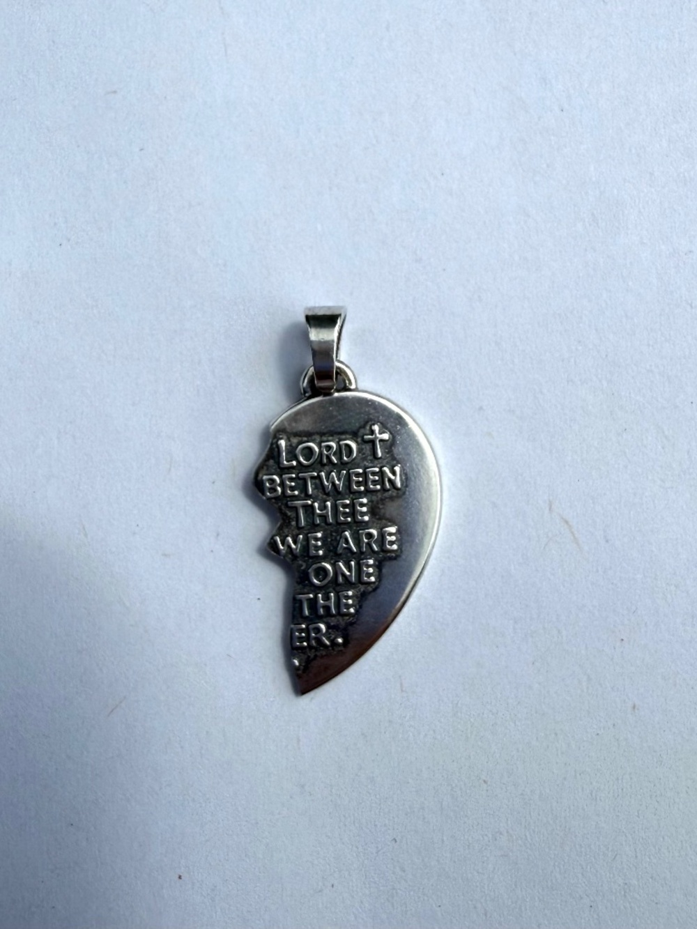 James Avery Retired Half Heart Pendant
